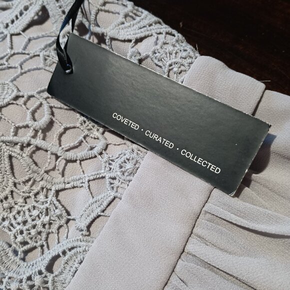 Lulu's Formal Backless Mini Dress Gray S NWT - Picture 4 of 10